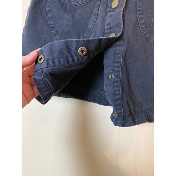 black denim button down mini skirt xs - Picture 2 of 4